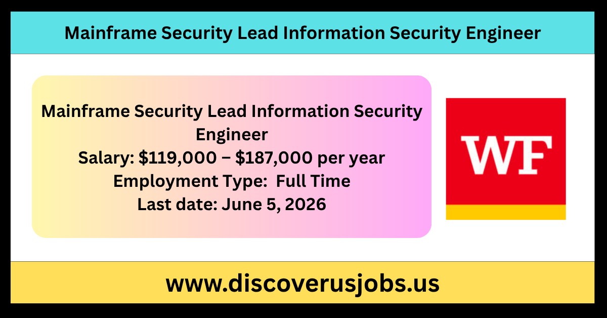 Mainframe Security Lead Information Security Engineer