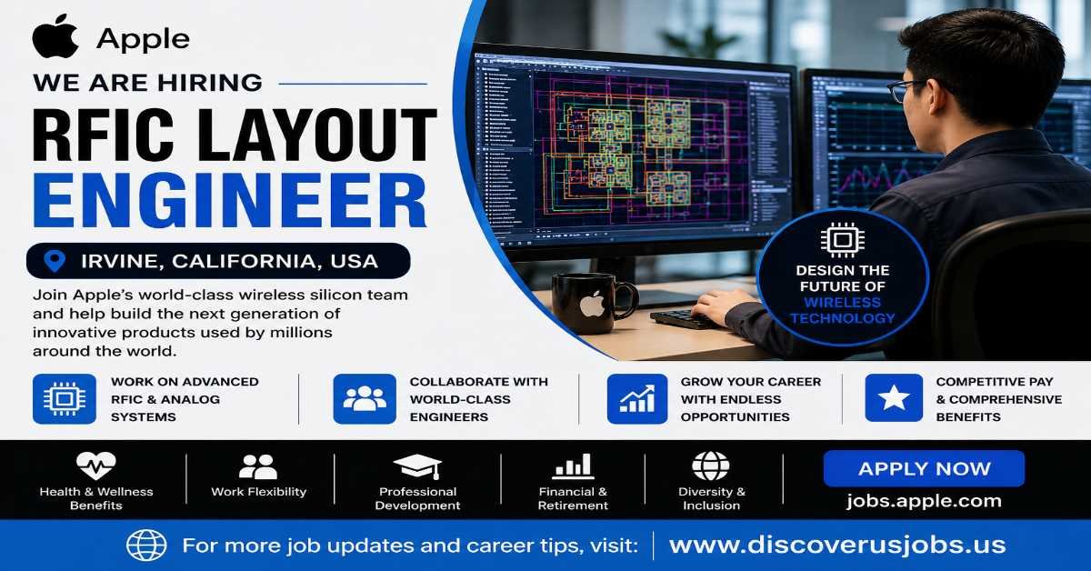 Apple RFIC Layout Engineer job in Irvine, CA.